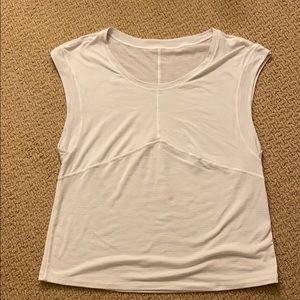 Lululemon white oversized tee, size 6